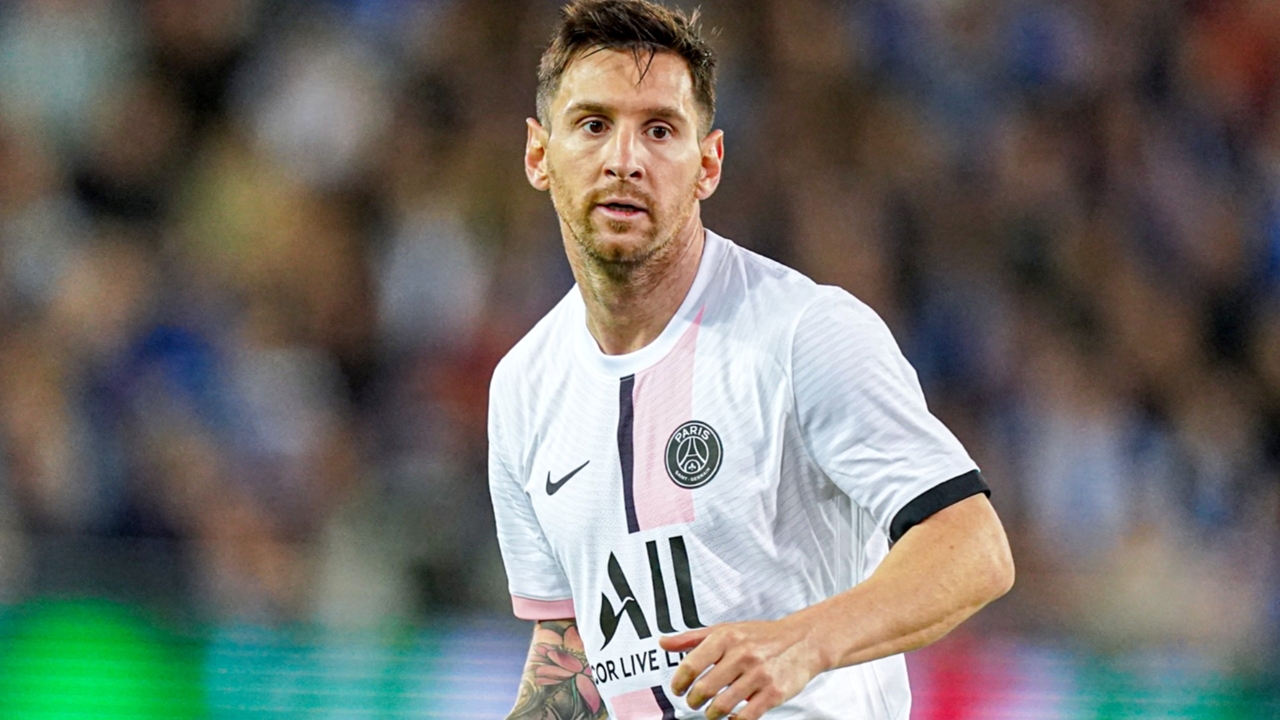 Messi with club Brugge