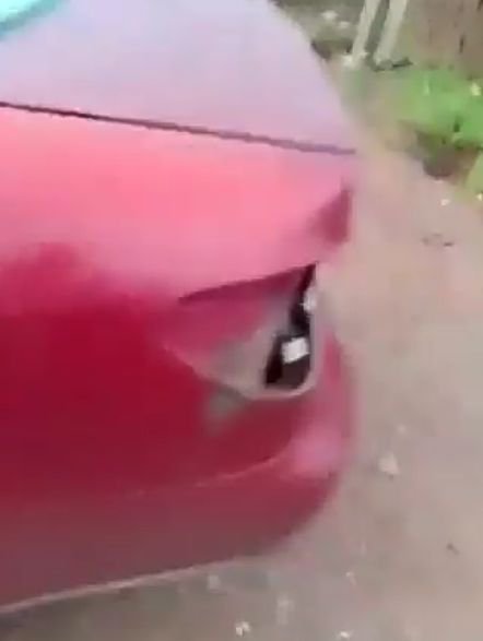 car stripped by thieves