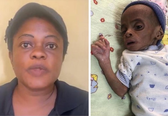 woman seized starved baby