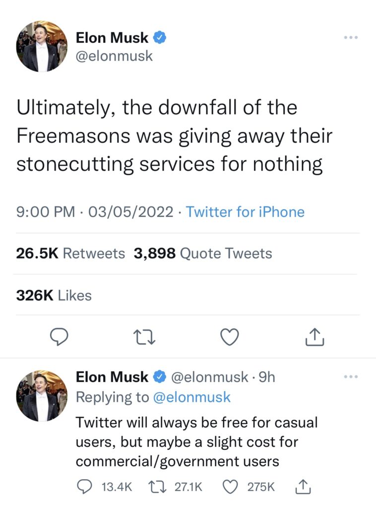 Twitter will not be free for Commercial, Government Users, Elon Musk says