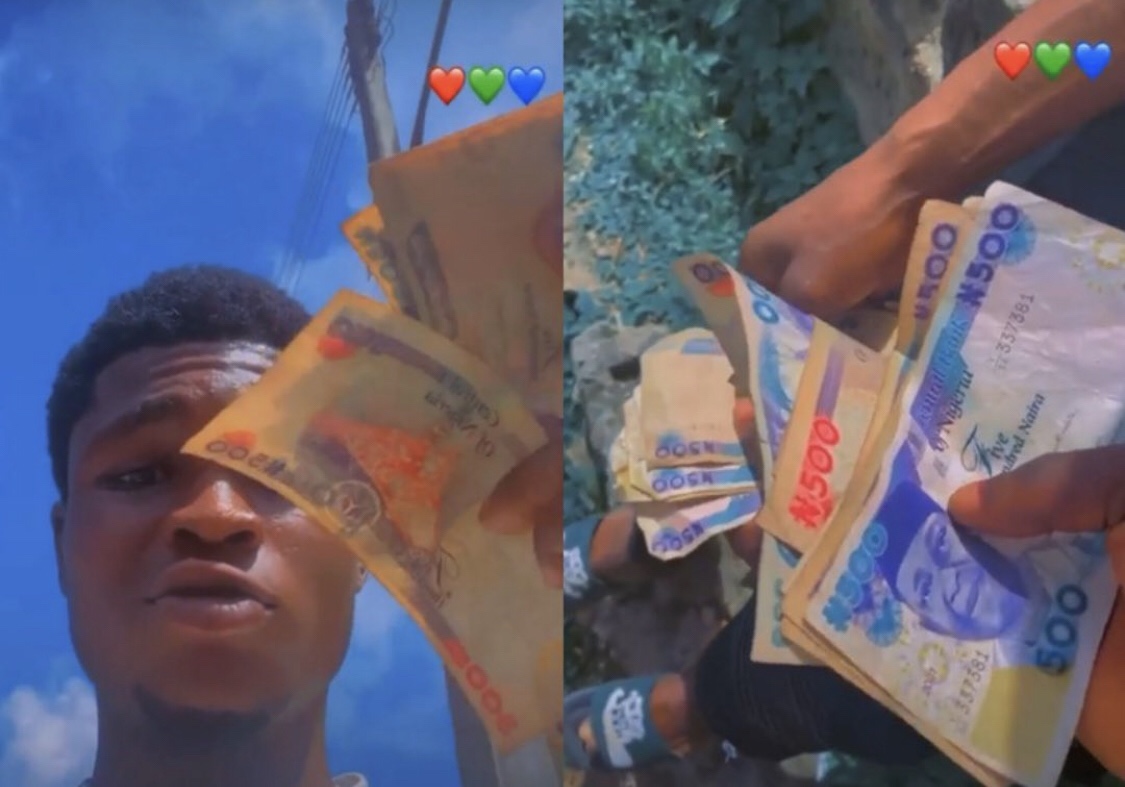 Ekitidecides2022: Youth shows off money they got from selling their votes